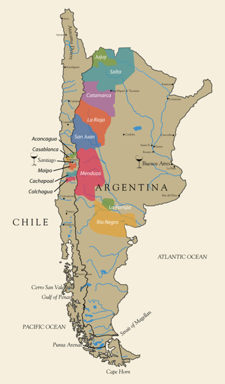 carte des vins du chili